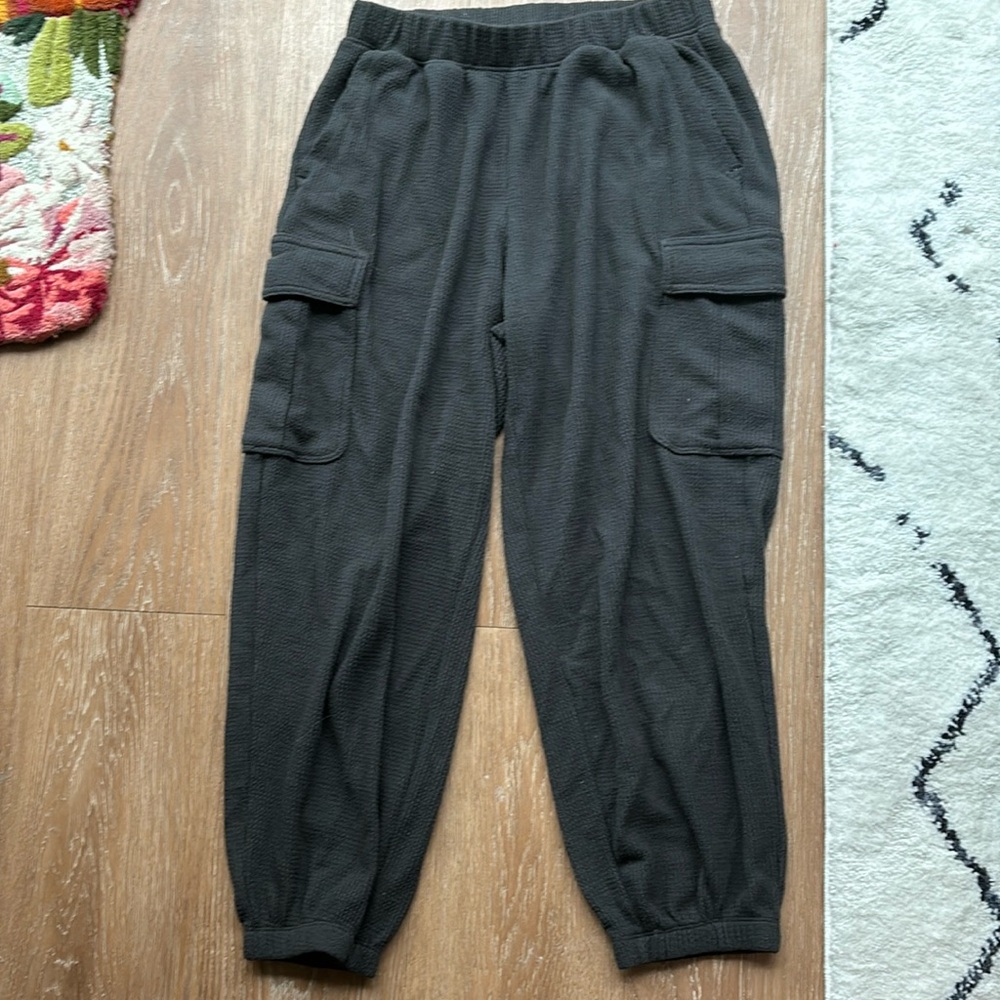 Waffle knit joggers